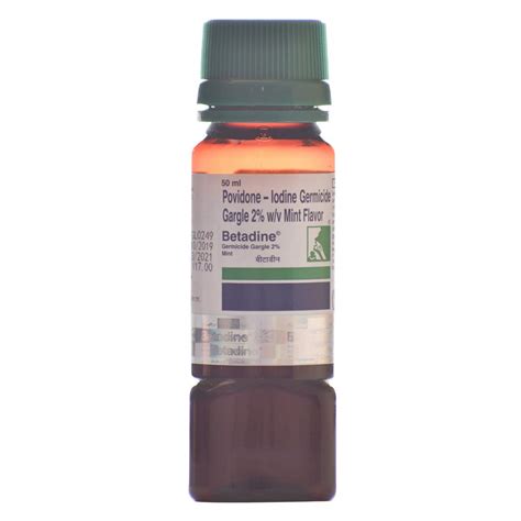 Betadine Germicide Gargle 2% - Bottle of 50 ml Solution : Amazon.in ...