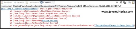 Class Not Found Exception in Java Solve 的图像结果