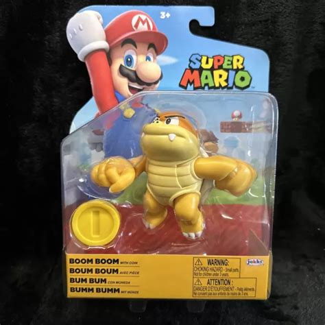 NEW SUPER MARIO Boom Boom W/ Coin 4 inch Action Figure £19.27 - PicClick UK