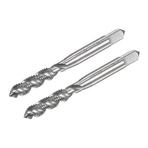 uxcell Spiral Flute Taps, 1/4-28 UNF 2B High Speed Steel (HSS) Uncoated ...