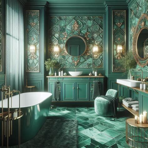 15 Emerald Green Bathroom Ideas: Create a Stunning Oasis in Your Home ...
