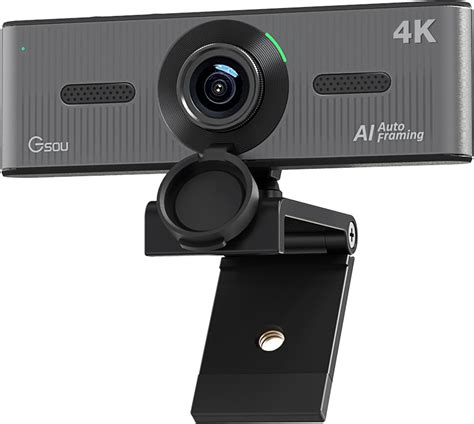 Gsou 4k Webcam With Noise Canceling Mic Ai Tracking Webcam | Desertcart ...