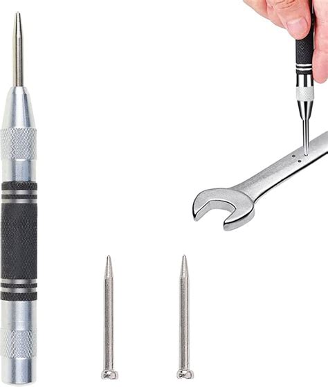 XPOOP Automatic Centre Punch with 2 Replacement Tips, India | Ubuy