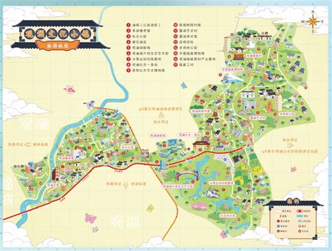 1份手绘地图，13个景点，带你玩转龙华这个特色小镇 | 深圳活动网