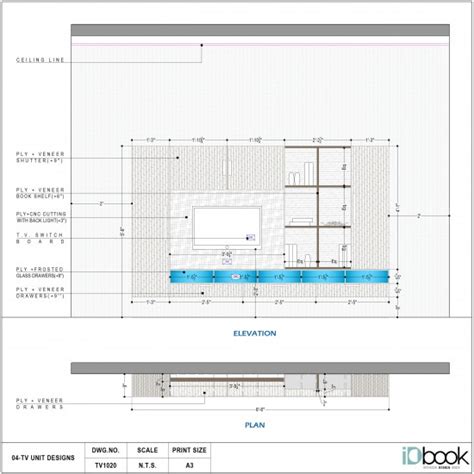 TV Unit With Luxury Decor