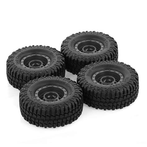 Docooler Austar 4pcs 1.9 Inch Rim Rubber Tyre 100mm Tire Wheel for 1/10 ...
