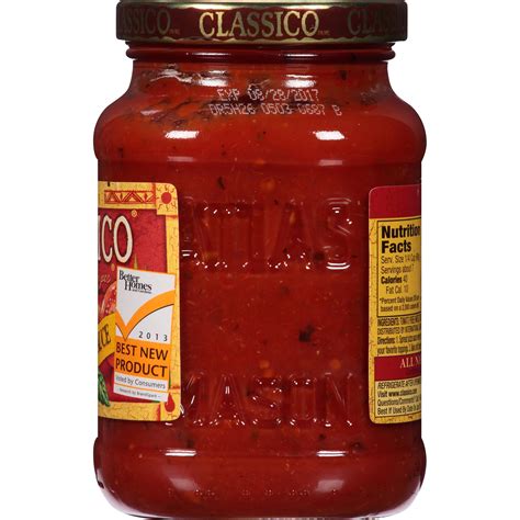 classico pizza sauce nutrition facts