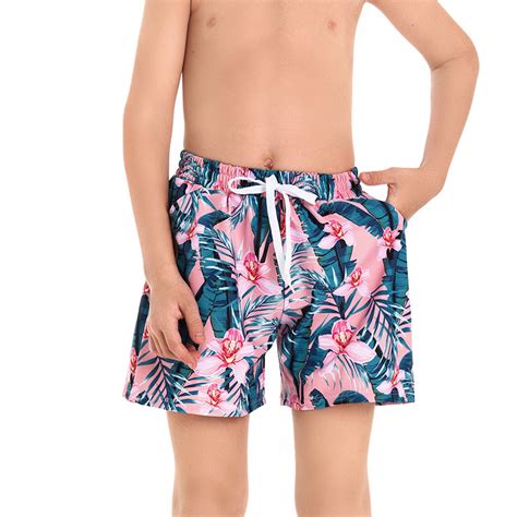 Odeerbi Family Matching Swimsuits Kids Boys Swim Trunks Quick Dry Board ...