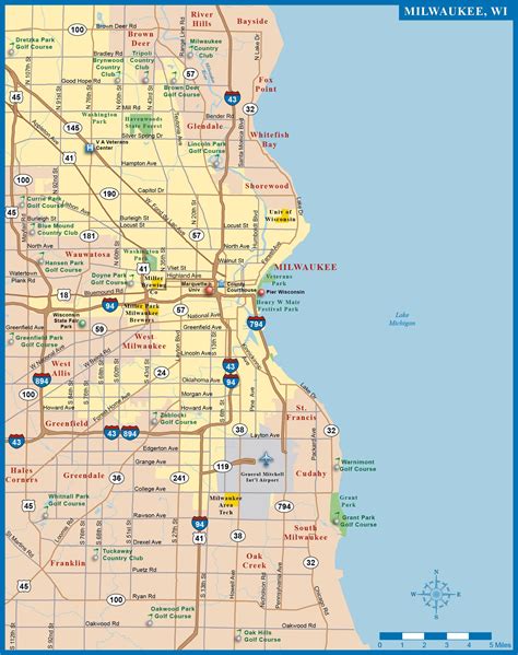 Uw Milwaukee Map