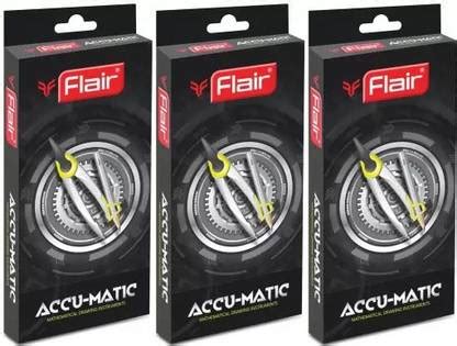 Flipkart.com | Flair Accu-Matic, pack of 3 Geometry Box
