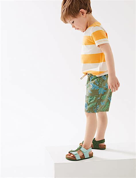 Buy Pure Cotton Animal Print Shorts at Marks & Spencer