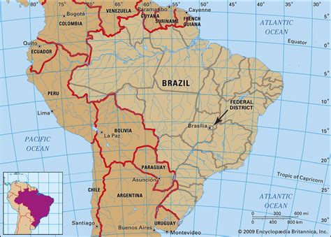 Brazil Map With Capital