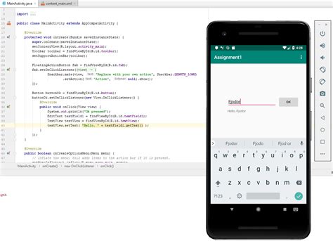 User Interface Android Studio 的图像结果
