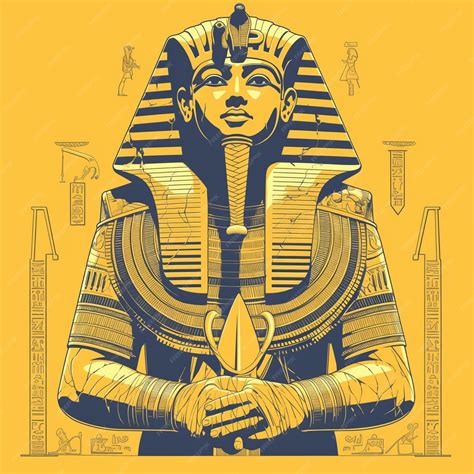 Premium Vector | Egyptian Man in Pharaohs Attire at Historical Reenactment