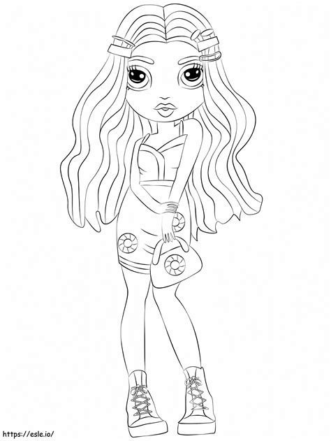 Rainbow High Coloring Pages Twins