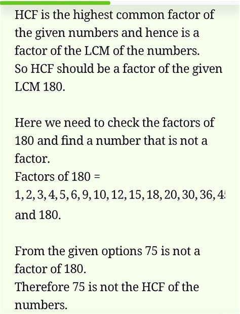 If the LCM of tvo natural numbers is 180, then which of the following ...