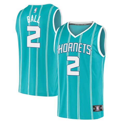 Men's Fanatics LaMelo Ball Teal Charlotte Hornets Fast Break Replica ...