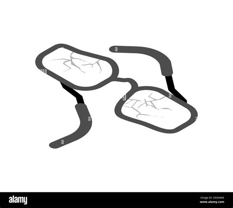 How To Draw Broken Glasses