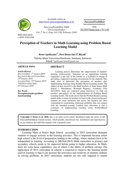 Image result for Problem Based Learning in Math
