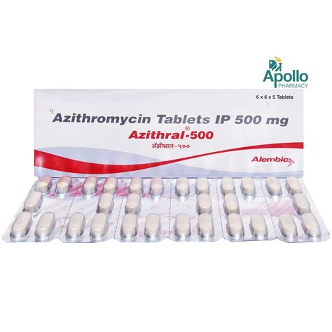 Azithral-500 Tablet | Uses, Side Effects, Price | Apollo Pharmacy