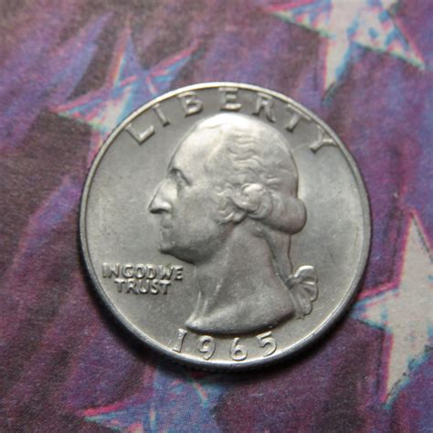 1965-P WAHINGTON QUARTER ~ COMB SHIP ~Copper-Nickel Clad ~ LOT E145 ...