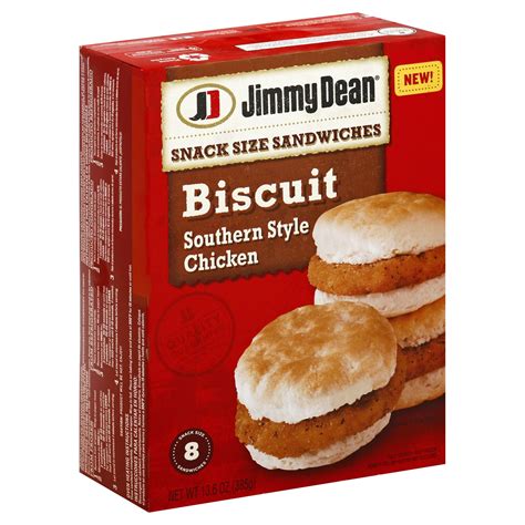 Jimmy Dean Snack Size Southern Style Chicken Biscuit Sandwiches 8 ct; 1 ...