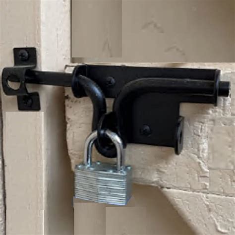 Buy Iron Fence Gate Latch Self Locking Hardware Slide Latch for Outdoor ...