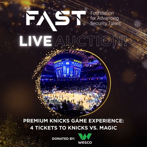 Premium Knicks Game Experience: 4 Tickets to Knicks vs. Magic ...