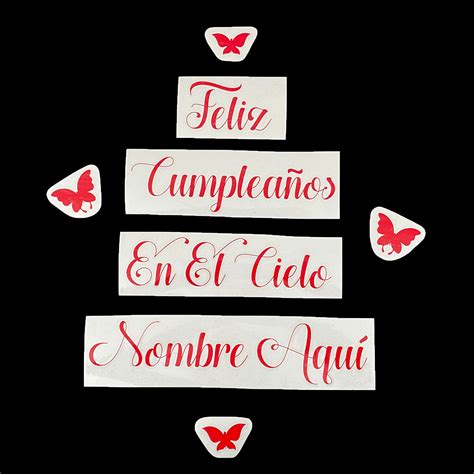 Feliz Cumpleanos En El Cielo Globo Happy Birthday in Heaven | Etsy