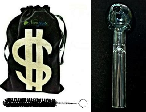 Buy Newzenx® Oil Meth Crystal Pipe 4 Inch 25mm Green Bowl with Ash ...