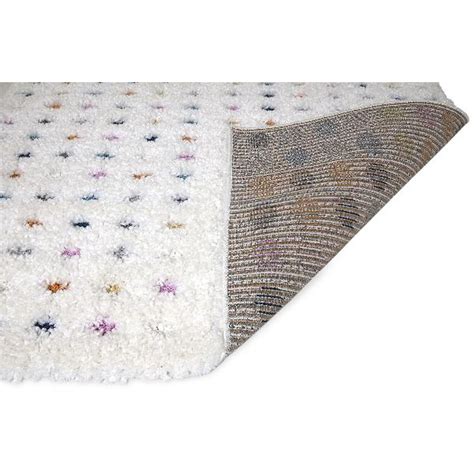 Arianna White Multi Pastel Spot Rug 120cm | Wilko