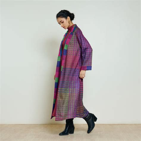 Buy Bold Patch Woollen Overcoat - Multicolour | Rustorange
