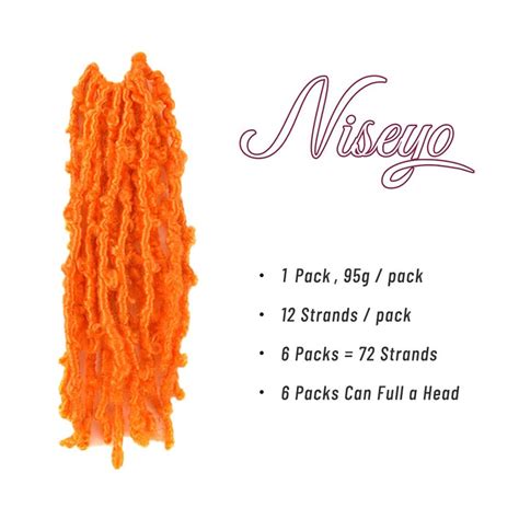 Buy Niseyo Butterfly Locs Crochet Hair 12 Inch 1 Pack Yellow Pre-Looped ...