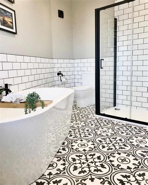 Bathroom Floor Black And White Tiles at Rita Ellis blog