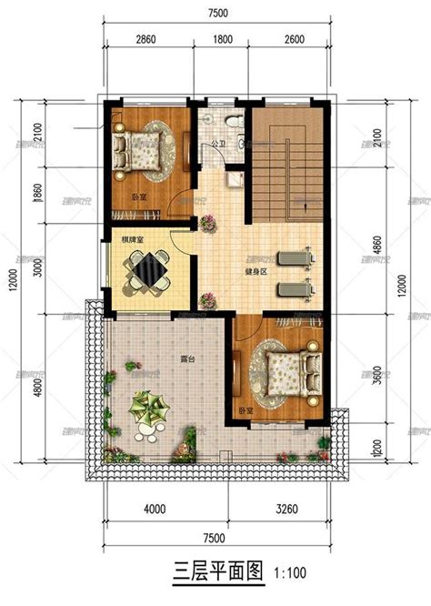 9×13米自建房设计图,13米9米建房图纸,9米13米房屋图_大山谷图库