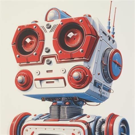 Red Robot Drawing 的图像结果