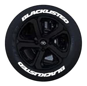 Motorik Blacklisted Font Permanent Rubber Tire Stickers 3D Lettering ...