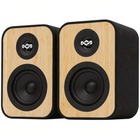 House Of Marley Uplift Bookshelf Speakers - Bluetooth Speakers With AUX ...