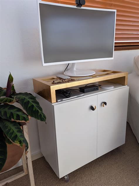 Computer Table with Cabinet 的图像结果