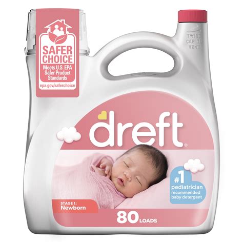 Dreft Newborn Baby Liquid Laundry Detergent, Sensitive Skin ...