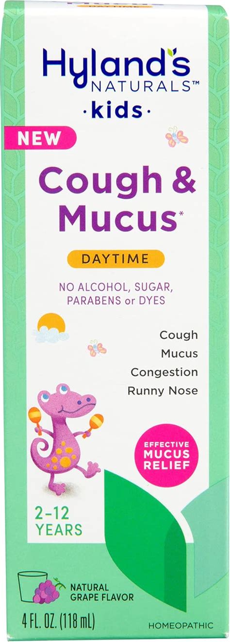 Amazon.com: Kids Cough Medicine for ages 2-12, Hyland's Naturals Kids ...