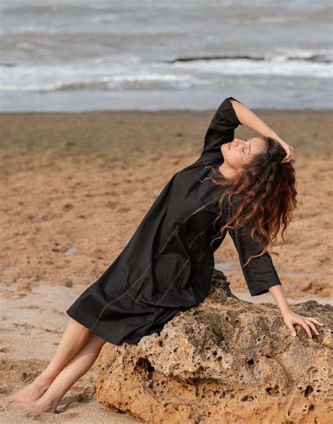 Shop Indian Ink Black Breeze Dress Online - B-602-S