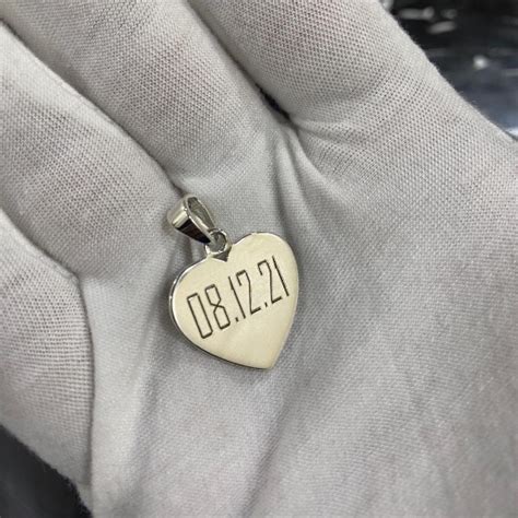 Buy 925 Silver Jewelry In India, Custom Text Heart Pendant, Hiflyer