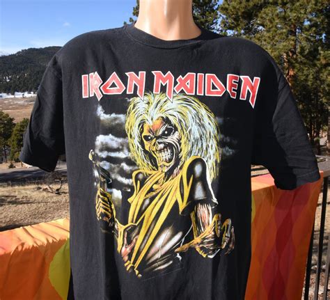 Vintage 00s IRON MAIDEN T-shirt Heavy Metal Band Black Tee Large - Etsy ...