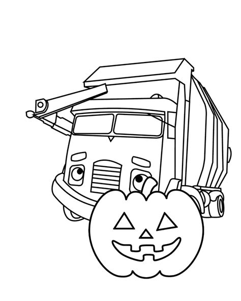 Trash Truck Coloring Pages Coloring Page