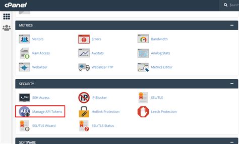 Image result for API Server cPanel