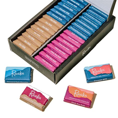 Buy Raaka Chocolate Mini Dose Bars, Mixed Pack | Gourmet Bean-to-Bar ...
