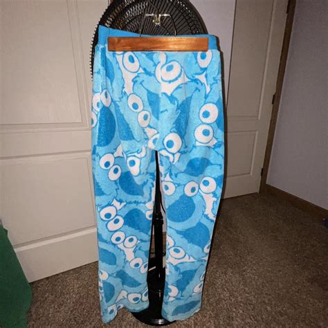 Cookie Monster pajama pants brand: Sesame Street... - Depop
