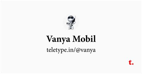 Vanya Mobil — Teletype