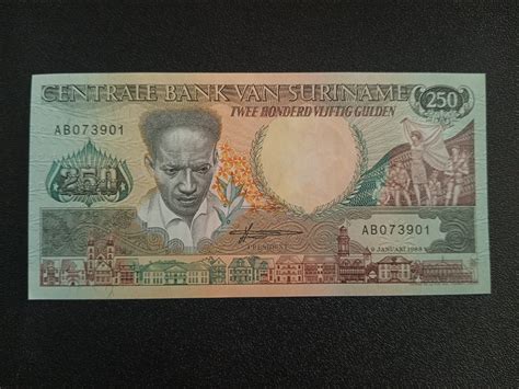 250 Gulden 1988 UNC - Suriname – Hobby Corner